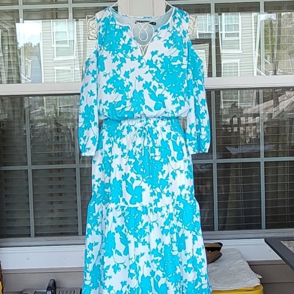 Lauren Ralph Lauren Dresses & Skirts - Lauren by Ralph Lauren Summer Printed Midi Dress Size 8